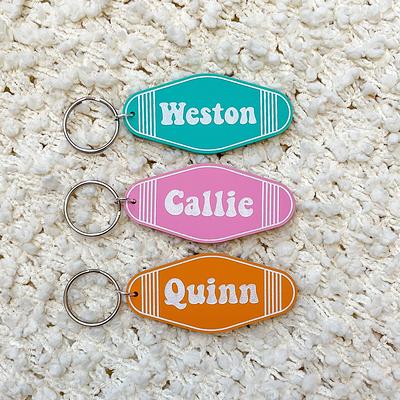 Backpack Tag, Wood Daisy Kids Name Tag, Personalized Flower Bag