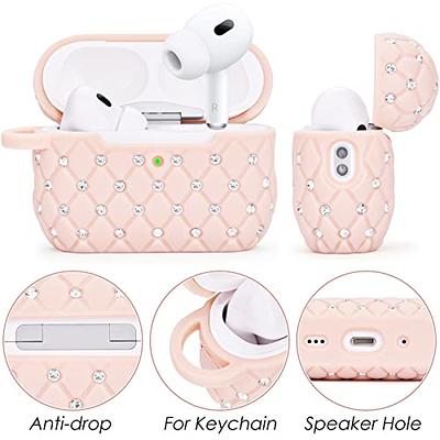  Case for Airpods Pro 2nd Generation - VISOOM Airpods Pro 2  Cases Cover Women 2022 Silicone iPod Pro 2 Earbuds Wireless Charging Cases  Girl Bling Keychain for Apple Airpod Gen Pro