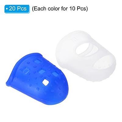 PATIKIL 0.85 Inch Rubber Finger Tips, 20 Pack Silicone Thumb Fingertip  Protector Covers Pads Thimble for Guitar Playing Office Counting Sewing,  Blue, Clear Large Size - Yahoo Shopping