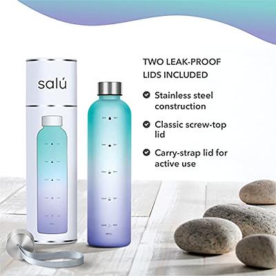 Travel Leakproof Frosted Plastic Water Bottle With Time Marker