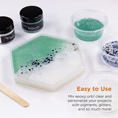 LET'S RESIN Coaster Resin Molds, Upgraded 10pcs Epoxy Molds Holder Kit with  5 Plastic Dropper 5 Wooden Sticks 2 Gloves, Sturdy Silicone Molds for Epoxy Resin,  Cups Mats - Yahoo Shopping