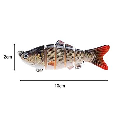 1 Multi Jointed 6-Section 6 inch Fishing Swimbait Bass Lure