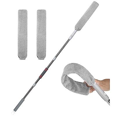 Retractable Gap Dust Cleaner, Microfiber Duster with Extension Pole,  Extendable Duster for Cleaning Long Handle Dust Brush Under Refrigerator  Sofa