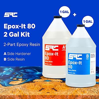 Epoxy Resin Crystal Clear 16 oz Kit for Super Gloss Coating and Tabletops