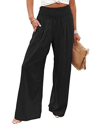 SweatyRocks Women's Elegant High Waist Solid Long Pants Office