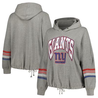 Starter Heather Charcoal/Red New York Giants Extreme Pullover Hoodie Gray