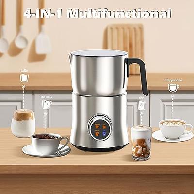 SIMPLETaste Electric Milk Frother, Automatic Battery Operated Foam Maker  and Drink Mixer with Stainless Steel Whisk and Foamer Cup 