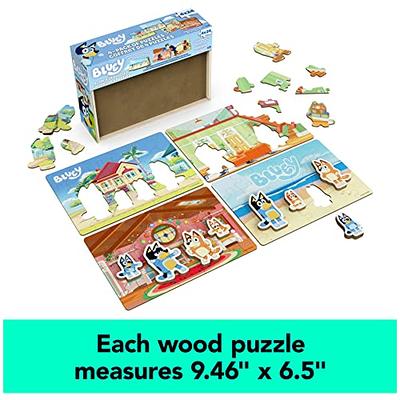 bluey games bluey premier 48 pc puzzle set for kids - bluey party supplies  bundle with 1