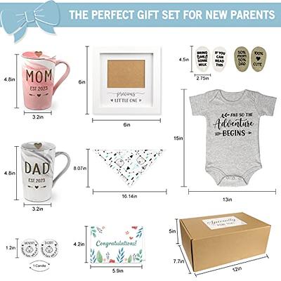 Pregnancy Gifts Est 2023-New Parents Gift Set Pregnancy Announcement-First  Time New Mom Basket for Baby Shower Gender Reveal-Mom & Dad Mugs, Decision  Coin, Baby Ultrasound Frame, Onesie, Bib, Socks - Yahoo Shopping