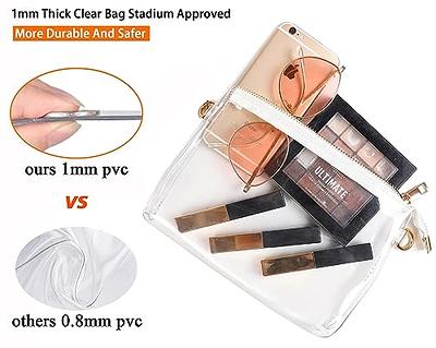 SDNCYE Women 2Pcs Daisy Clear Crossbody Purse Bag Stadium Approved Clear  Tote Bag for Work Concert Sports-Pink - Yahoo Shopping