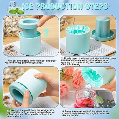  Thin Ice Cube Trays - Press-Type Ice Cube Cup, Easy