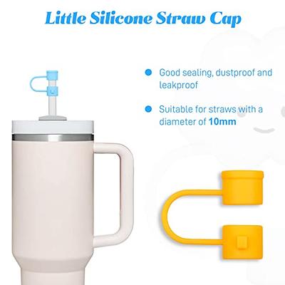 Stanley Straw Covers - 16Pcs Straw Covers Cap for Stanley Cup Simple 40oz  Hydrapeak 40oz Tumbler, Reusable Dust-Proof Soft Silicone Straw Cover, for