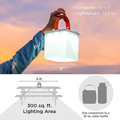 LuminAID Solar Camping Lantern - Inflatable LED Lamp Perfect for Camping,  Hiking, Travel and More - Emergency Light for Power Outages, Hurricane