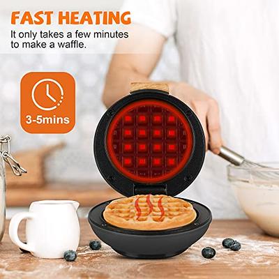 Dash Red Mini Nonstick Waffle Maker