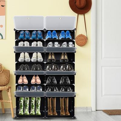 Shoe Rack Stand Storage Boot Sneaker Shelf Unit Cube Closet Organizer  Cabinet