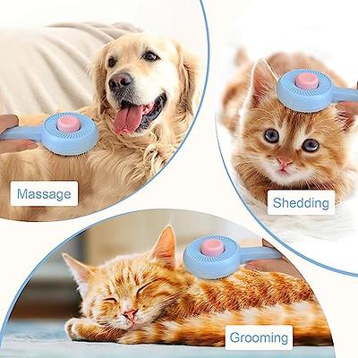 Magic Pet Comb,cat Grooming Brush,long Or Short Hair Cats Dogs Pet Massage  Brushes, Self Cleaning Slicker Comb For Kitten