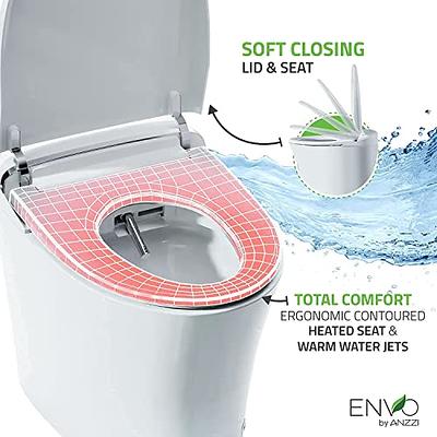 Smart Toilet with Auto Flush 1.28GPF,Heated Seat, Warm Water Wash