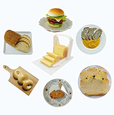 1 Pack Bread Slicer Toast Slicer Bagel Loaf Slicer Sandwich Maker Toast  Slicing Foldable adjustable thickness slicer 