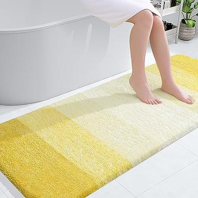 LOCHAS Luxury Bathroom Rug Runner Non Slip Chenille Bath Rugs 24x60 Inch,  Super