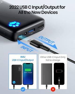 INIU Power Bank 20000mAh 18W PD3.0 QC4.0 Fast Charging Portable Charger USB  C