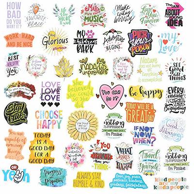 50pcs Inspirational Good Vibes Positive Stickers Waterproof Matte Finish  Gift