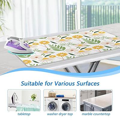 ElliTarr Ironing Mat Portable Ironing Pad Ironing Blanket for Table Top  Heat Resistance Double-Side Using Travel Large 47.2 x 27.6 Inch Foldable  Lightweight White Flower - Yahoo Shopping