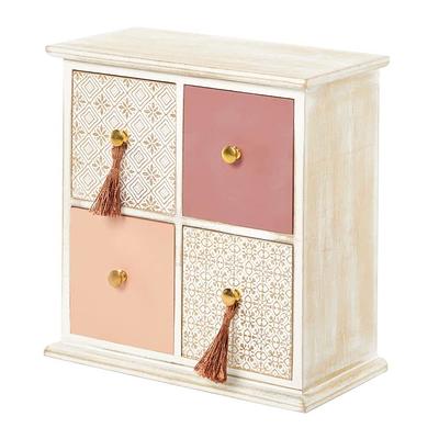 Hives & Honey Blush Table Top Jewelry Storage Chest, Women's, Pink