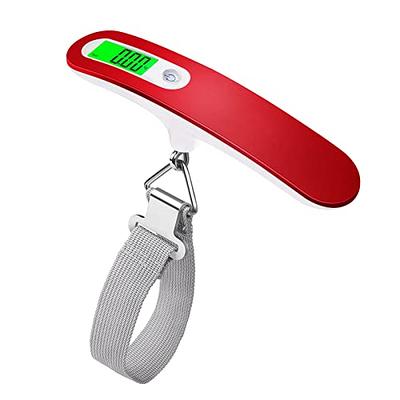 Mycket Luggage Scale Portable Digital Weight Scale Electronic Suitcase Scale  Hanging Scales Luggage Weighing Scale 110 Lb/ 50Kg with Backlit with Tare  Function Lightweigh for Travel（Red） - Yahoo Shopping