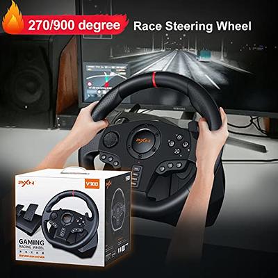 PXN V9 Racing Steering Wheel & Pedals & Shifter For PC/PS3/PS4/SWITCH/XBOX  ONE 