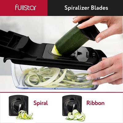 Fullstar Vegetable Chopper - Spiralizer Vegetable Slicer - Onion Chopper  with Container - Pro Food Chopper - Slicer Dicer Cutter - (4 in 1, White) -  Yahoo Shopping