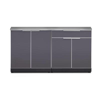 Outdoor Kitchen Cabinet Set On Casters