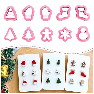 Christmas Clay Cutters, Christmas Polymer Clay Cutters for Earrings Making,  12 Shapes Mini Christmas Clay Earrings Cutters, Small Christmas Tree Clay  Cutters For Polymer Clay Jewelry 