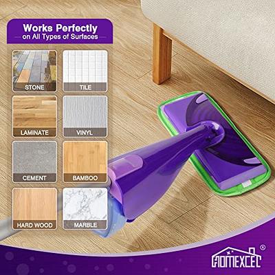  Reusable Mop Pads Compatible with Swiffer Wet Jet Mop- Wet Pads  Refill Wet Dry Mopping Cloths Microfiber Mop Pads Replacements for Swiffer  Wetjet 12 Spray Mop Wood Floor Cleaning Washable 7