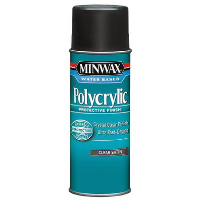 Minwax Polycrylic Water Based Protective Finish, Clear Gloss - 8 fl oz can