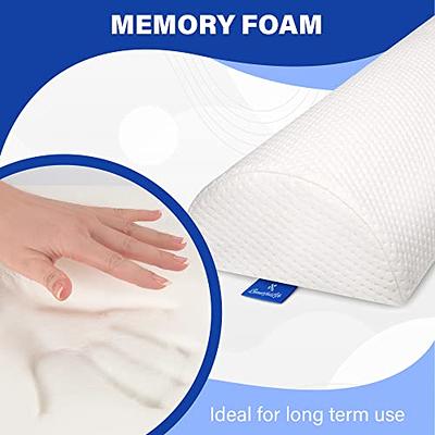 Leg Pillow for Sleeping Hip Pain Bolster Pillow for Legs Memory