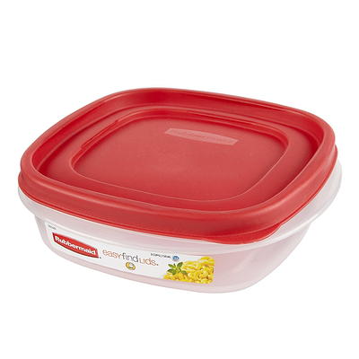 Rubbermaid TakeAlongs Rhubarb 1 Gallon Rectangle 2-Container