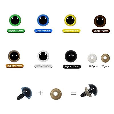 PH PandaHall 70pcs Plastic Safety Eyes 10mm Craft Eyes Amigurumi