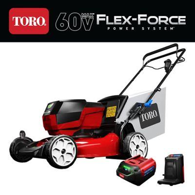 Toro 60V Max* 21 in. Recycler w/SmartStow Self-Propelled Lawn Mower, 5.0 Ah  Battery Included - Yahoo Shopping