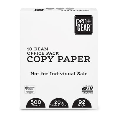 Pen + Gear Card Stock Paper, Assorted Bright, 8.5 x 11, 65 lb, 75 Sheets 