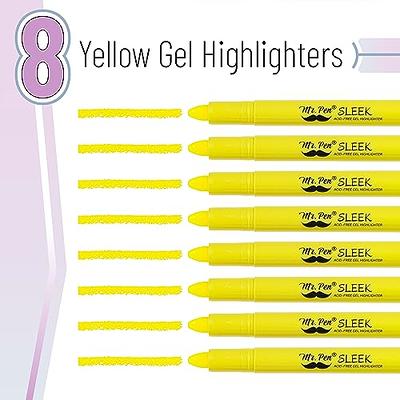Mr. Pen- No Bleed Gel Bible Highlighters, Yellow, Pack of 8 - Yahoo Shopping