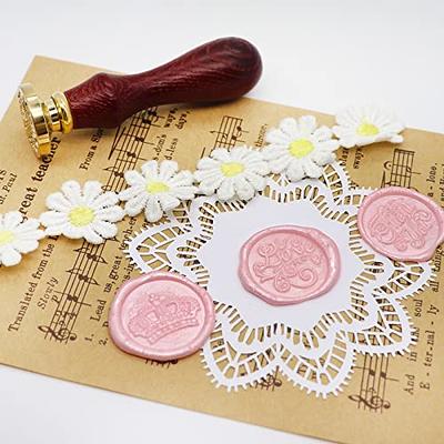 Feyabest 230 Pcs Pearlescent Pink Sealing Wax Beads for Wax Seal