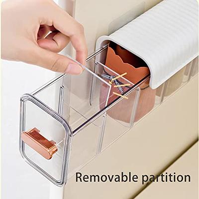 2pcs Acrylic Shelf Dividers Wardrobe Transparent Partitions