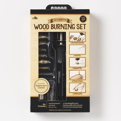 Plaid 15 PC Electric Wood Burning Tip Set, Creative Decorative Tool, DIY Kit,  Carving, Burning and Soldering Tips, Pyrography, Temperature Control,  Carrying Case - Yahoo Shopping