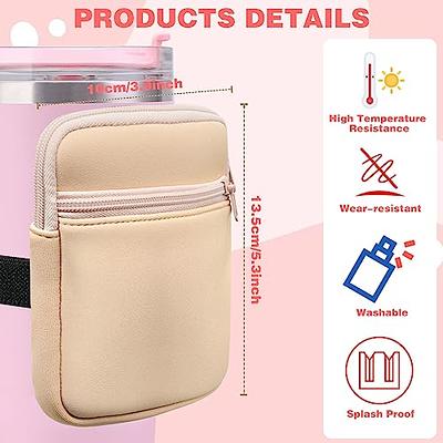 Water Bottle Cup Accessories with Stanley2.0 40oz 30oz,Water Bottle  Pouch,Adjustable Belt Bag for Tumbler Cup,1 Cup Belt Bag,1 Straw Stopper,2  Anti