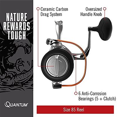Quantum Accurist Spinning Fishing Reel, Changeable Right- or Left-Hand  Retrieve, Oversized Non-Slip Handle Knob and Continuous Anti-Reverse Clutch