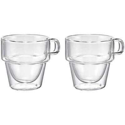 Cafe Glass Mug Set Of 2