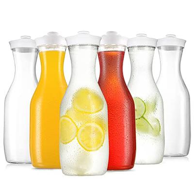 Plastic Juice Carafe With Lids, Carafes For Mimosa Bar, Drink