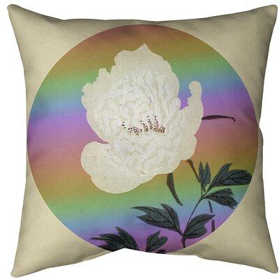 Japanese Flower Painting Throw Pillow Insert East Urban Home Size: 14 x 14,  Fill Material: Poly Fill, Color: Rainbow - Yahoo Shopping
