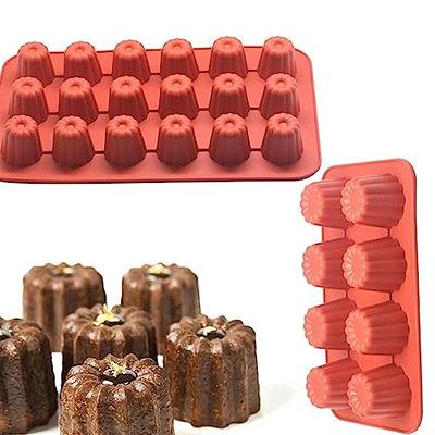 Cavity Silicone Mould Cannele Mould Chocolate Molds Cake Pan Baking Tray  For for Making Cupcake Fondant Mousse Muffin Jelly Ice Pudding(18-Cavity) -  Yahoo Shopping