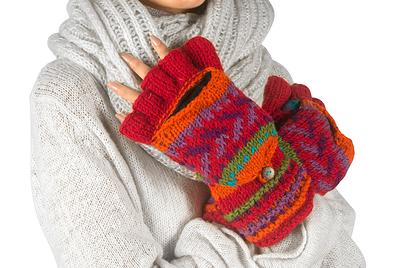 Fingerless Gloves Winter Arm Warmers Owl Beige Stone Hand Knit Accessories  Fashion - Yahoo Shopping